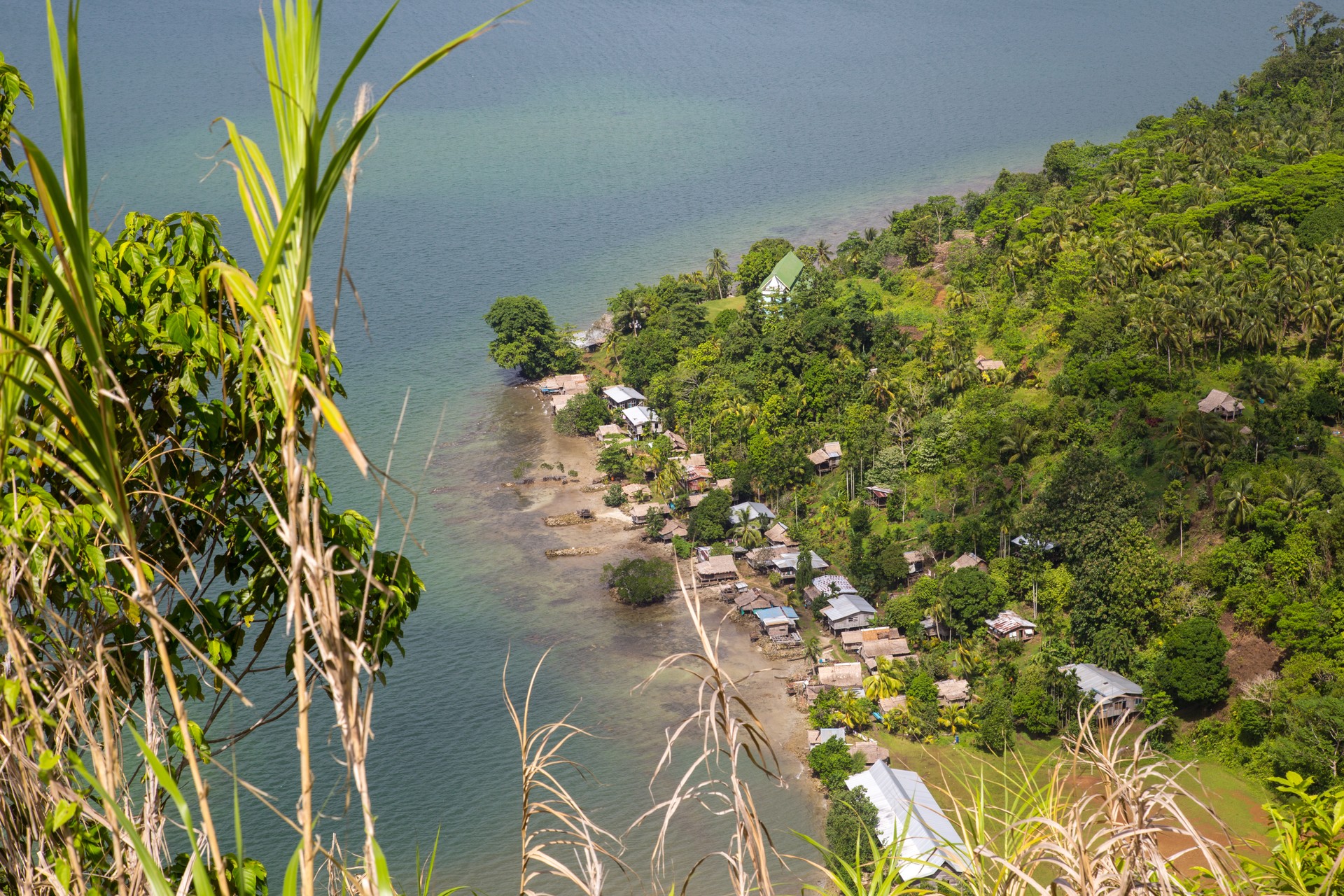 Small village on Marovo Island, Solomon Islands