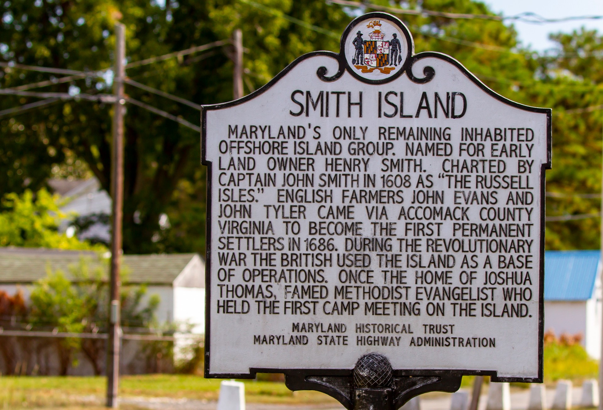 Smith Island placard