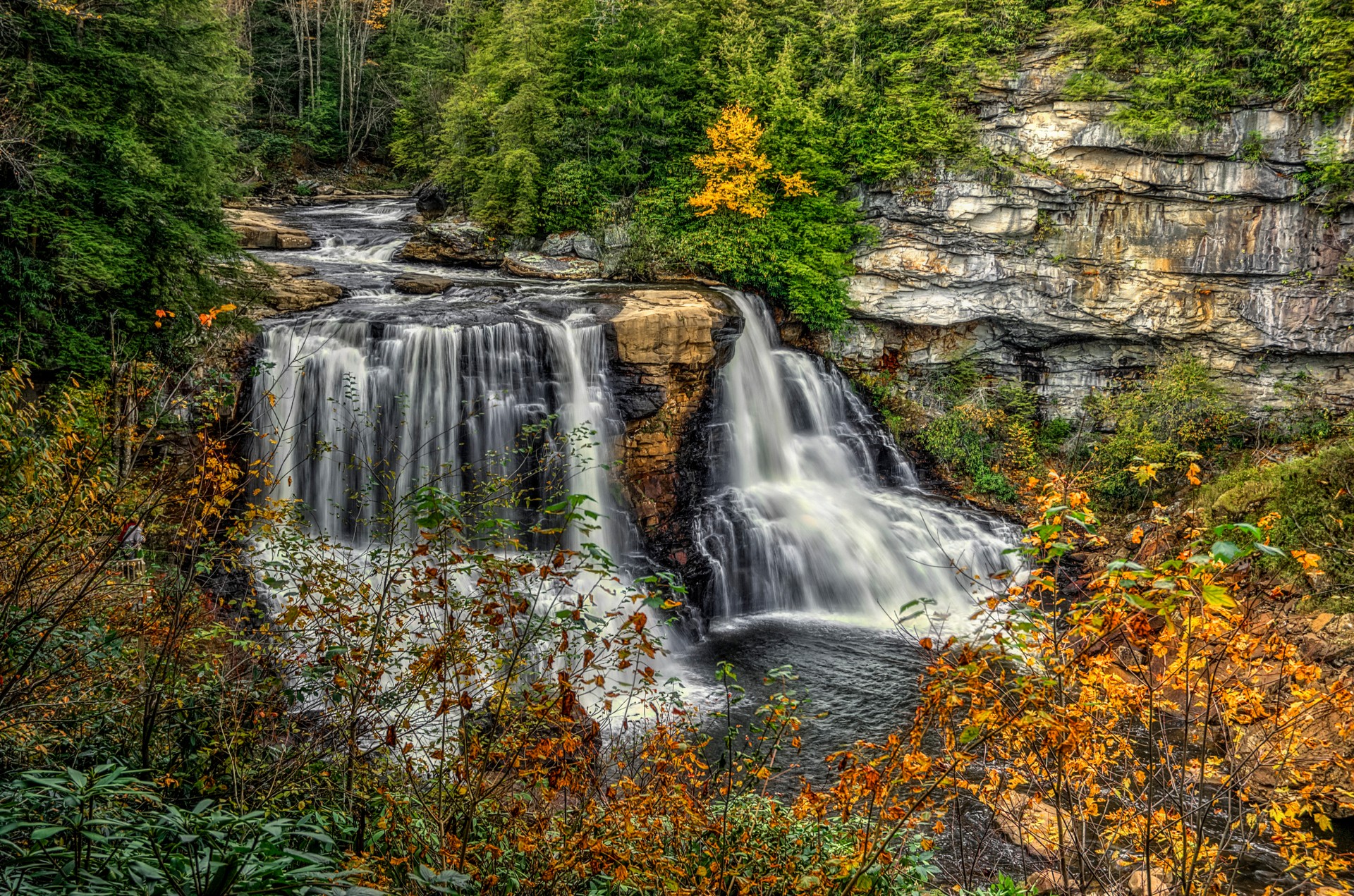 Blackwater Falls In Autumn